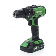 Шуруповерт-дриль акумуляторний APRO 20D/20В/2А (кейс 2АКБ, зар.устр)