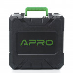 Шуруповерт-дриль акумуляторний APRO 20D/20В/2А (кейс 2АКБ, зар.устр)