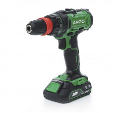 Шуруповерт-дриль акумуляторний APRO 20DС/20В/DFR/2А (кейс 2АКБ, зар.устр)