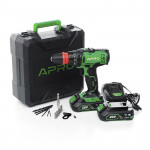 Шуруповерт-дриль акумуляторний APRO 20DС/20В/DFR/2А (кейс 2АКБ, зар.устр)