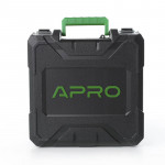 Шуруповерт-дриль акумуляторний APRO 20DС/20В/DFR/2А (кейс 2АКБ, зар.устр)