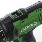 Шуруповерт-дриль акумуляторний APRO 20DС/20В/DFR/2А (кейс 2АКБ, зар.устр)