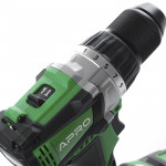 Шуруповерт-дриль акумуляторний безщітковий APRO 20DВ/20В/2А (кейс 2АКБ, зар.устр, мет.патрон)