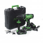 Шуруповерт-дриль акумуляторний ударний APRO 20НD/20В/2А (кейс 2АКБ, зар.устр)