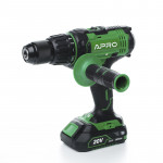 Шуруповерт-дриль акумуляторний ударний APRO 20НD/20В/2А (кейс 2АКБ, зар.устр)