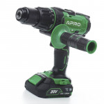 Шуруповерт-дриль акумуляторний ударний APRO 20НD/20В/2А (кейс 2АКБ, зар.устр)