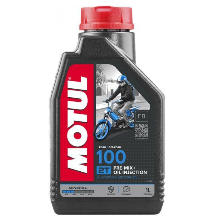 Олива мото  MOTUL 100   2T  1л  104024
