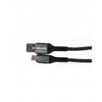Кабель зарядний Zollex USB-A - Type-C, 1м (60W), чорний, 12206