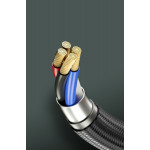 Кабель зарядний Zollex USB-A - Type-C, 1м (60W), чорний, 12206