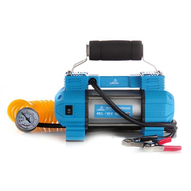 Компресор автомобільний двопоршневий 45л/хв 8,2 Атм 12 ATELIE з ліхтарем