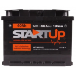 Акумулятор STARTUP  60Ah/12V (480A) +-