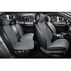 ELEGANT Накидки на автомобільні сидіння PARMA (алькантара), комплект, сірі EL 700713