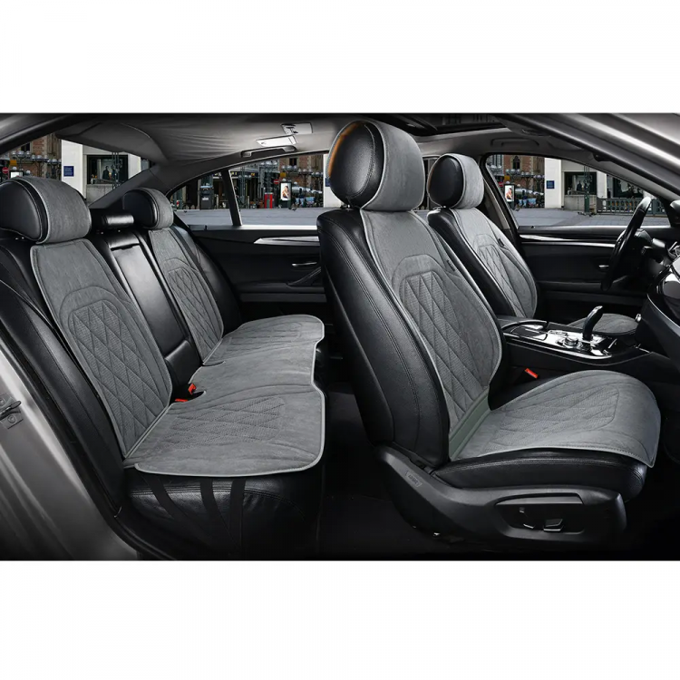 ELEGANT Накидки на автомобільні сидіння PARMA (алькантара), комплект, сірі EL 700713