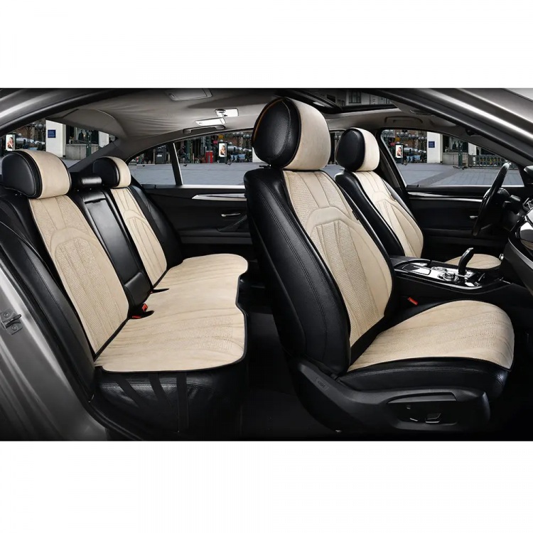 ELEGANT Накидки на автомобільні сидіння ANCONA (алькантара), комплект, сірі EL 700813