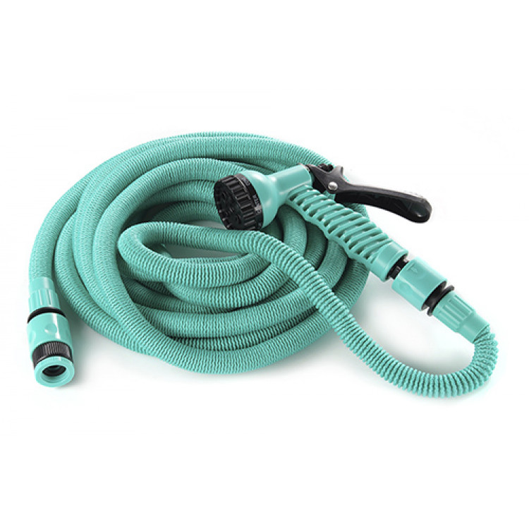 Шланг розтяжний 5-15 м+ пістолет-розпилювач на 7 режимів