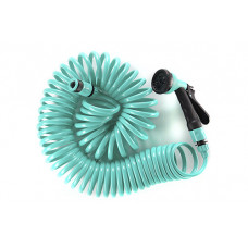 Шланг спіральний 15 м+ пістолет-розпилювач на 8 режимів