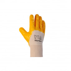 DOLONI  Рукавиці з нітрил покриттям жовті  (10 розмір) 4523