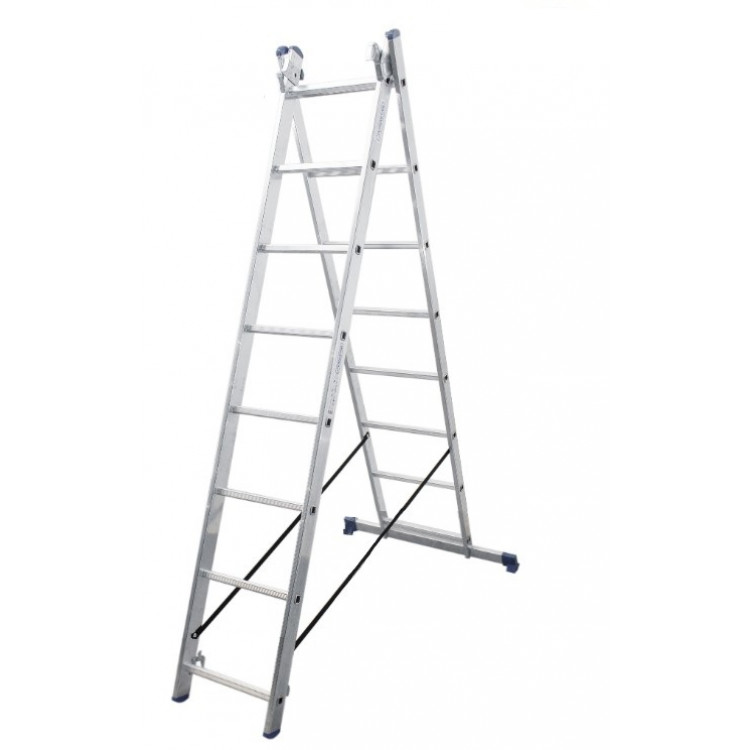 Драбина двосекційна алюмінієва 2 x 10 ступенів DUOMAX VIRASTAR