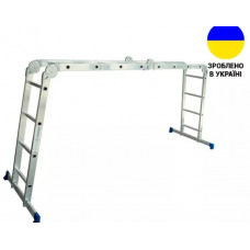 Драбина-стремянка багатофункційна шарнірна VIRASTAR TRANSFORMER 4x4 сходинок