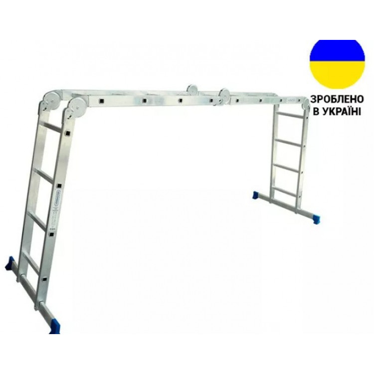 Драбина-стремянка багатофункційна шарнірна VIRASTAR TRANSFORMER 4x4 сходинок