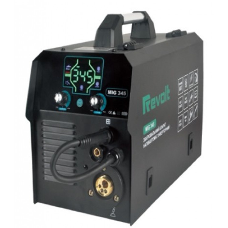 Зварювальний напівавтомат інверторний Revolt MIG-345 LCD