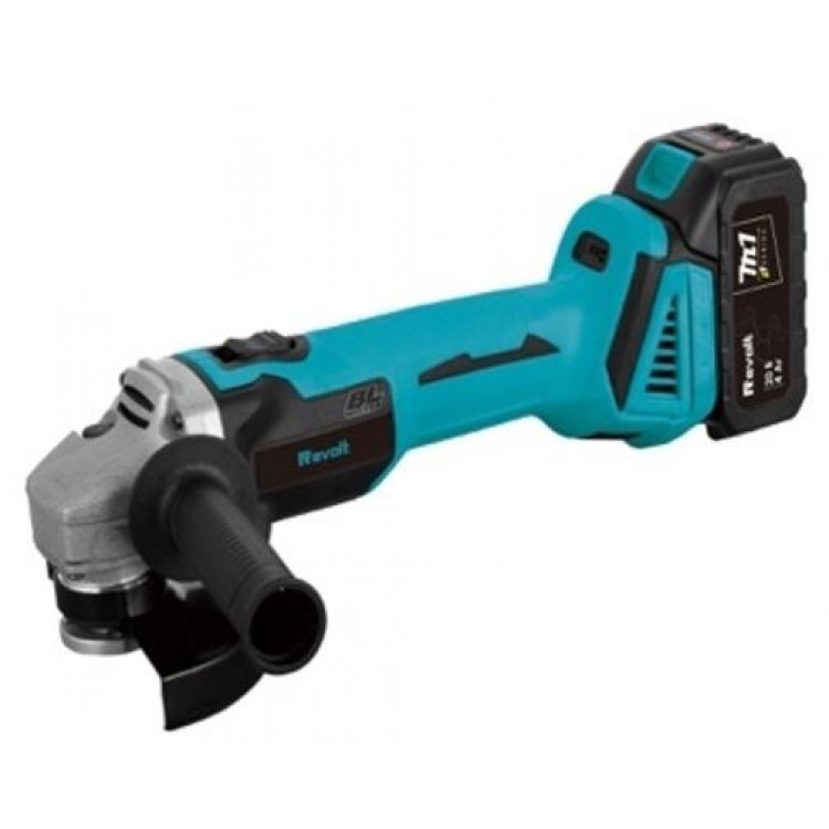 Шліфмашина кутова (болгарка) акумуляторна 125 мм Revolt AG 20/125-2 (2 акумулятора)