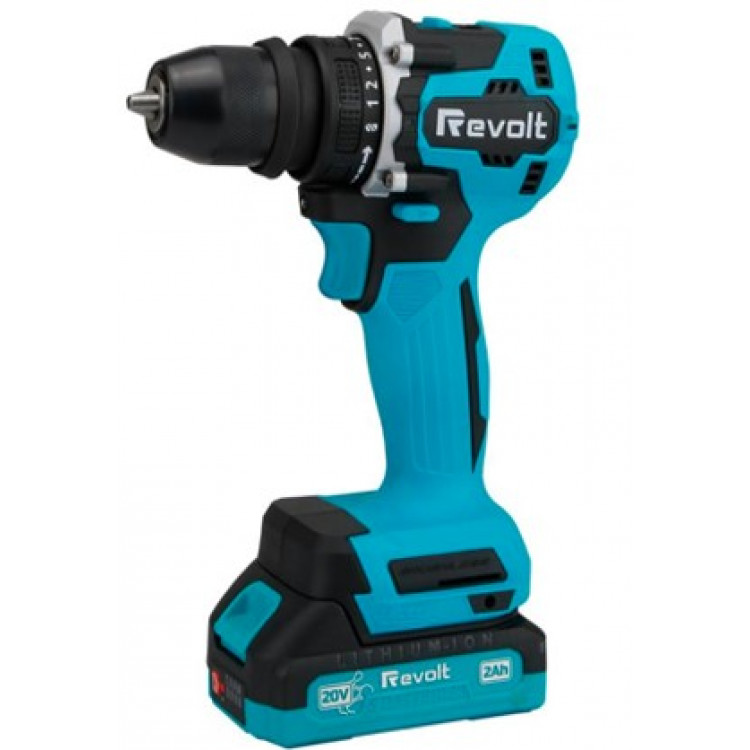 Шуруповерт акумуляторний Revolt  CD 20/55Q (2 акум, кейс, заряд. пристрій)