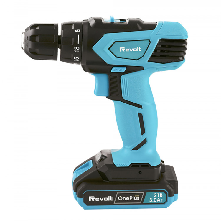 Шуруповерт акумуляторний Revolt  ID21S (38 Нм 2 акумулятори в кейсі)