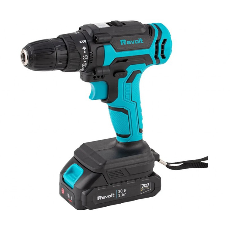Шуруповерт акумуляторний Revolt CD 20/38 (11001) (АКБ та зарядний пристрій)