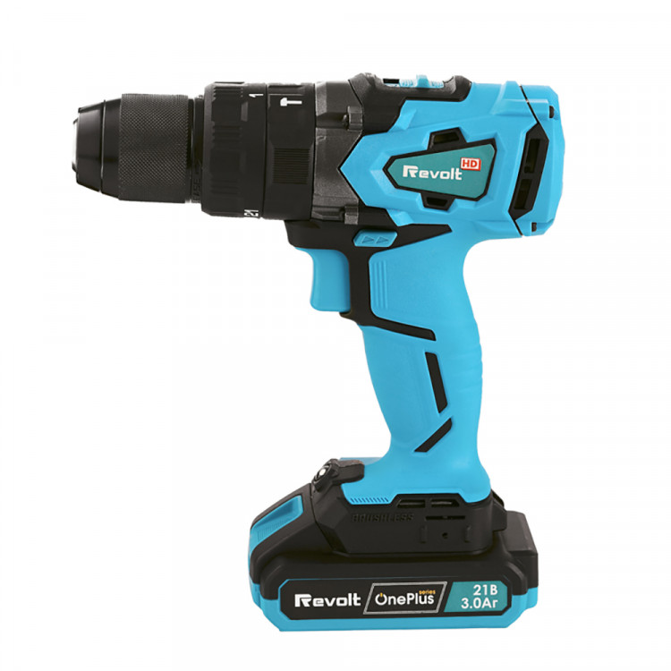 Шуруповерт акумуляторний ударний Revolt CD 21/70 BL
