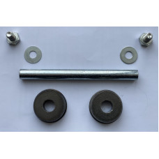 Вісь на колесо для тачки d 12 мм, L 128 мм + металеві втулки