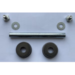 Вісь на колесо для тачки d 20 мм, L 128 мм + металеві втулки