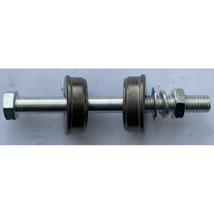 Вісь на колесо для тачки  d 12 мм, L 98 мм + металеві втулки