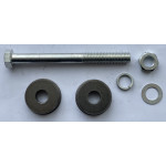 Вісь на колесо для тачки  d 12 мм, L 98 мм + металеві втулки