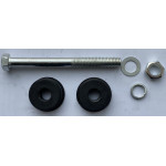 Вісь на колесо для тачки d 12 мм, L 98 мм + пластмасові втулки