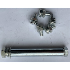 Вісь на колесо для тачки d 16 мм, L 98 мм + кріплення корита