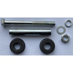 Вісь на колесо для тачки d 16 мм, L 98 мм + металеві втулки