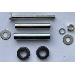 Вісь на колесо для тачки d 20 мм, L 98 мм + металеві втулки