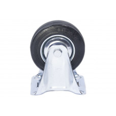 Колесо резинове з кронштейном 100 мм глухе