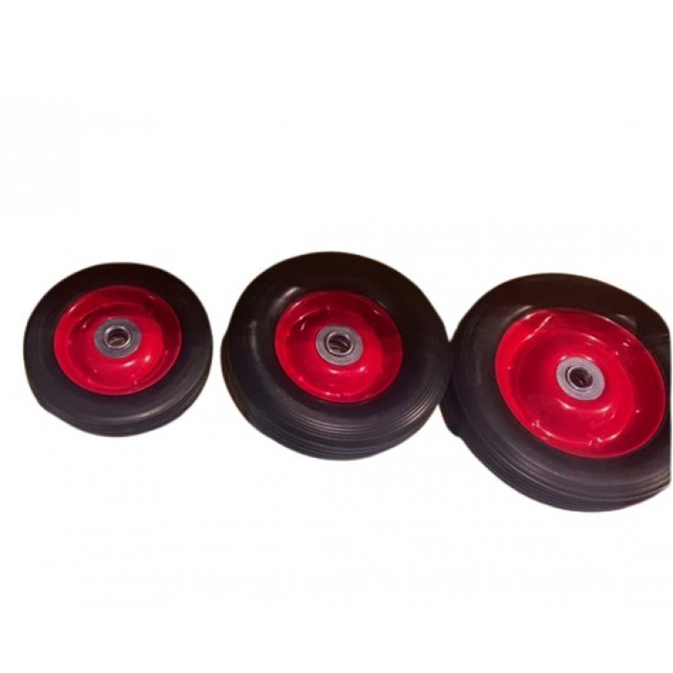 Колесо до тачки крачучки SR ТМ VINHOZGROUP 150 мм,  підш. d 16 мм (6х1,5)