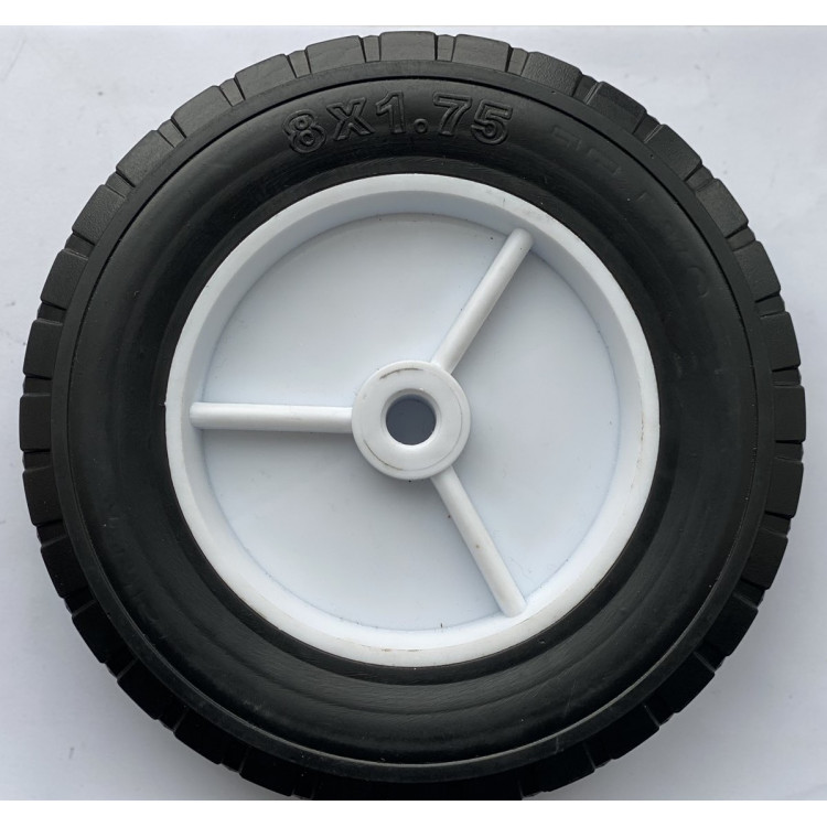 Колесо до тачки крачучки SR ТМ VINHOZGROUP 200 мм, d 12 мм (8х1,75) пластиковий диск