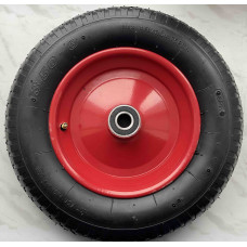 Колесо до тачки PN ТМ VINHOZGROUP 3,50 * 8  8PR, підш. d 20 мм, ступиця 95 мм + ось