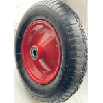 Колесо до тачки PN ТМ VINHOZGROUP 3,50 * 8  8PR, підш. d 20 мм, ступиця 95 мм + ось