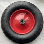 Колесо до тачки PN ТМ VINHOZGROUP 4,00 * 8 4PR квадрат, підш. d 20 мм, ступиця 95 мм + ось