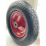 Колесо до тачки PN ТМ VINHOZGROUP 4,00 * 8 4PR лапка, підш. d 20 мм, ступиця 95 мм + ось