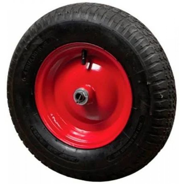 Колесо до тачки PN ТМ VINHOZGROUP 4,80 * 4  PR, квадрат, підш. d 20 мм, ступиця 125 мм + ось