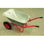 Тачка будівельна ТМ VINHOZGROUP двух колісна, 90 л 230 кг, колесо 4,00 - 8 гусматик, підшипник d20