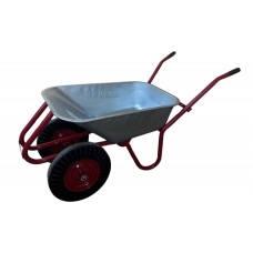 Тачка будівельна ТМ VINHOZGROUP двух колісна, 90 л 230 кг, колесо 4,00 - 8 гусматик, підшипник d20