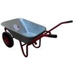 Тачка будівельна ТМ VINHOZGROUP двух колісна, 90 л 230 кг, колесо 4,00 - 8 гусматик, підшипник d20