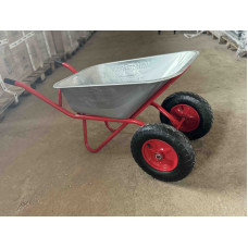 Тачка будівельна ТМ VINHOZGROUP двух колісна, 90 л 230 кг, колесо 4,00 - 8 пневматичне,підшипник d20